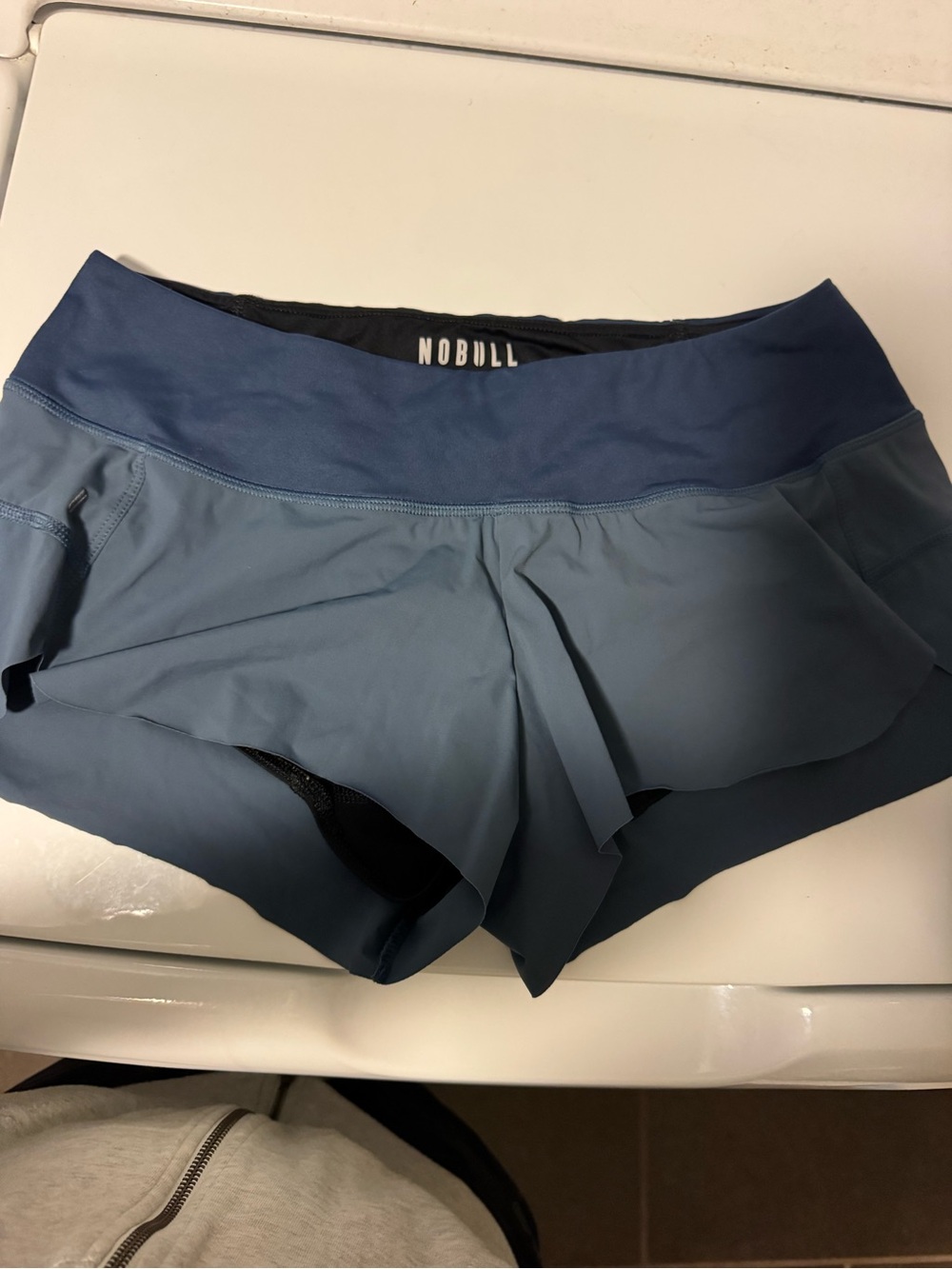 NOBULL Women's Slate Blue Athletic Shorts